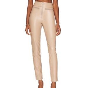 Superdown Adonia Zipper Front Pant in Taupe